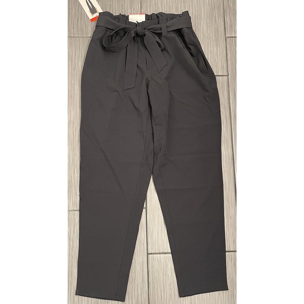 32 Degrees Cool Tie Front Pants Stretch Ankle Length Size Medium Lightweight